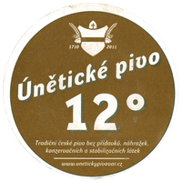 Únětické pivo 12° - 2011 back